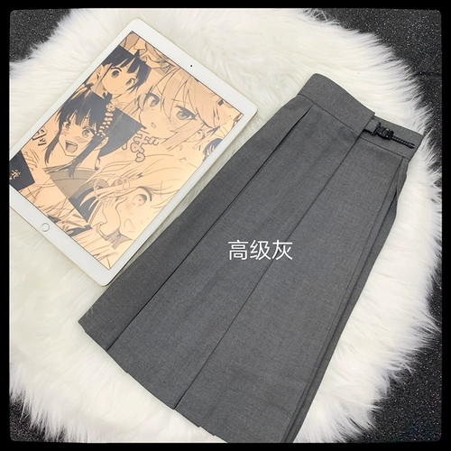 Оригинальная однотонная базовая мини-юбка, юбка для школьников, униформа, плиссированная юбка, высокая талия