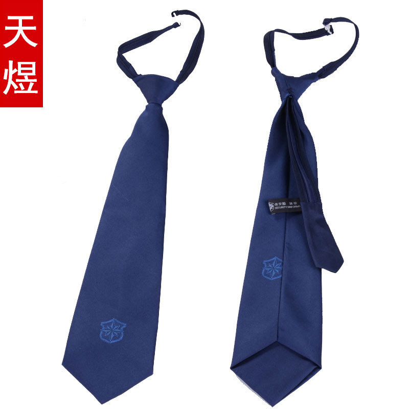 New security tie laced tie style tie men's women's security gatekeeper SS Hide Cyan Security Accessories