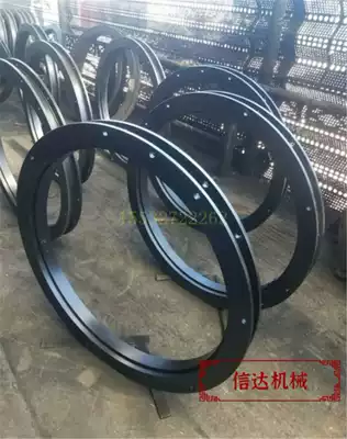 360-degree platform plate transport equipment trailer slewing ring small RV traction flatbed cart double turntable
