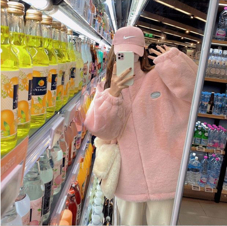 Pregnancy Woman Dress Suit Autumn Winter Clothing 2021 New Blouse Net Red Gestation Winter Outwear Thickened Mid-Coat