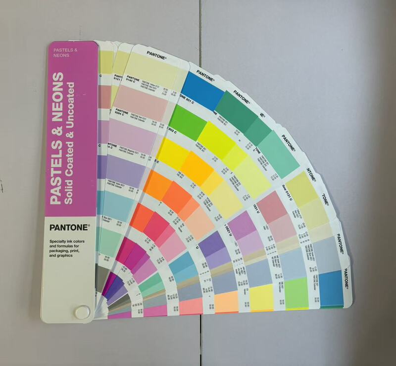 Pantone International Standard Color Card Pastel Color (New Neon Color) Color Number 9 Open Head-Gg1504C