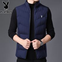 Playboy autumn and winter business casual cotton padded padded vest down cotton waistcoat waistcoat loose sleeveless jacket