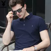 Playboy Ve Áo Ngắn Tay Áo T-Shirt Nam Kinh Doanh của Nam Giới Mùa Hè Casual Polo Áo Sơ Mi Công Việc Chuyên Nghiệp Polo Áo Sơ Mi