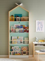 INS export original single leaning against wall Child painted shelf shelves Early teaching institution and child-like board room applicable