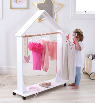 ins export method single house shape floor-to-ceiling childrens coat rack childrens clothing shop hanger
