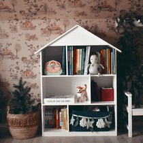 ins new products Nordic over home wooded house Wawa house shelve storage racks small house bookshelves va
