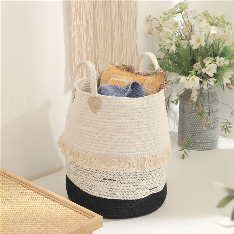 ins new polenta cotton thread containing basket toddler toddler finishing basket dirty clothing basket miscellaneous box run-containing cask