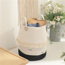 ins new polenta cotton thread containing basket baby toy finishing basket dirty clothes basket miscellaneous goods box flow Su containing cask