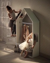 ins custom new childrens room floor rack solid wood house shape storage cabinet childrens clothing store display shelf