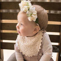 ins high-end custom baby styling bib bib baby cotton lace fake collar saliva towel