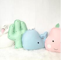(ins same pillow) ins new whale baby cactus pillow childrens room photo decoration cushion