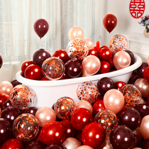 Net red balloon wedding arrangement wedding room decoration set mans womens bedroom living room balloon wedding supplies