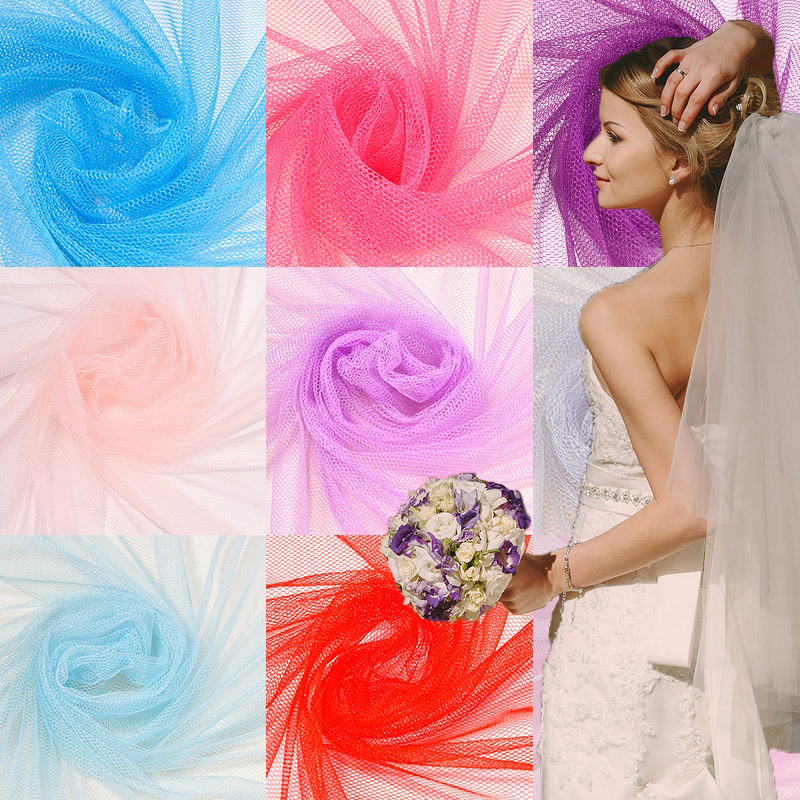 Soft net gauze material dress nets Nets Cloth encrypted fabric mesh yarn Clothing Summer Mesh Yarn Bird Eye Fabric