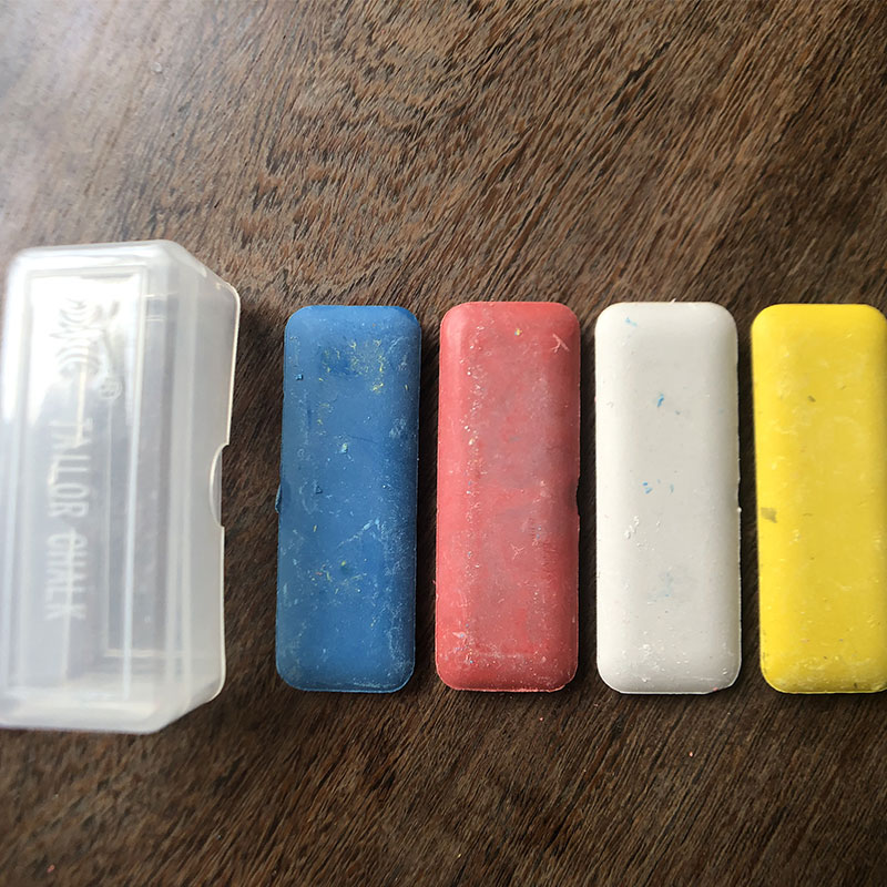 Dressmaking powder durable not fragile Scratched Powder Cut Paddling Pink Sheet Sewing DIY Garment Tool A Plastic Case 4 pieces
