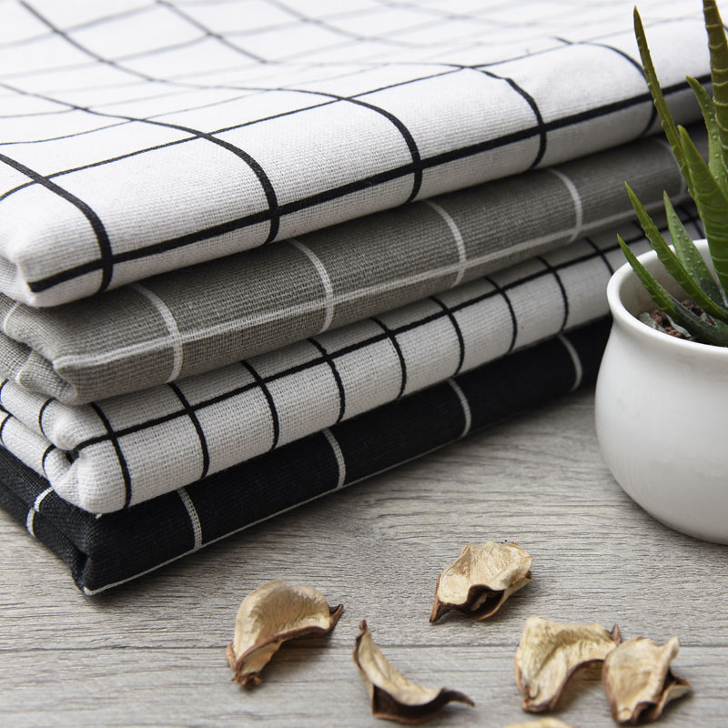 2m price cotton and linen printed fabric linen sofa fabric pastoral curtain linen fabric diy handmade