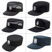 New security cap Summer male and female flat top for training cap duck tongue cap black Secret Service Poo Hat Battle Hat Universal