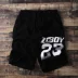 Châu Âu và Hoa Kỳ thủy triều 23 thể thao quần short giản dị kích thước lớn quần cotton nam quần rộng năm quần béo cộng với phân bón để tăng hip hop quần short thô nam Quần short