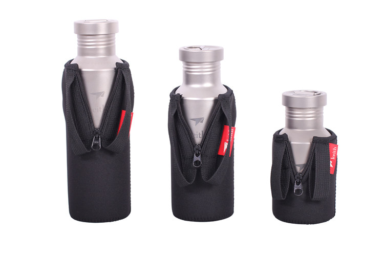 Keith Armor anti-scalding insulation special titanium kettle cover 700 550 400ml black