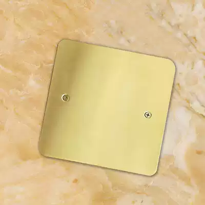 All copper lid Blind plate ground plug cover plate lid Conventional bottom box cassette cover plate Junction box fiefdom plug empty cover plate