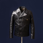 Áo khoác 30 xe máy! Handmade New Horse Leather Classic Locomactor Áo khoác nam Vintage Leather Men Leather Jacket - Quần áo lông thú