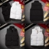 Tự làm logo mùa thu và mùa đông xuống áo vest nam và nữ vest mỏng áo vest vest vai in chữ LOGO áo ba lỗ gym Áo vest cotton