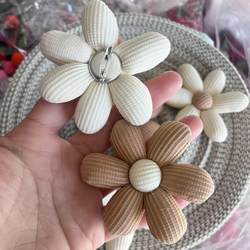 Aowei Curtain Accessories with Pin Decoration, Bright-Colored Six-Petal Flower Small Flower Ornaments
