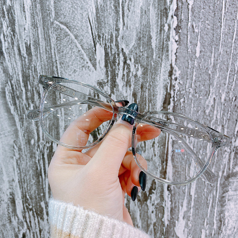 Ultra-light large frame plain thin glasses frame female Korean version of tide glasses myopia can be matched with degree decorative flat lens male