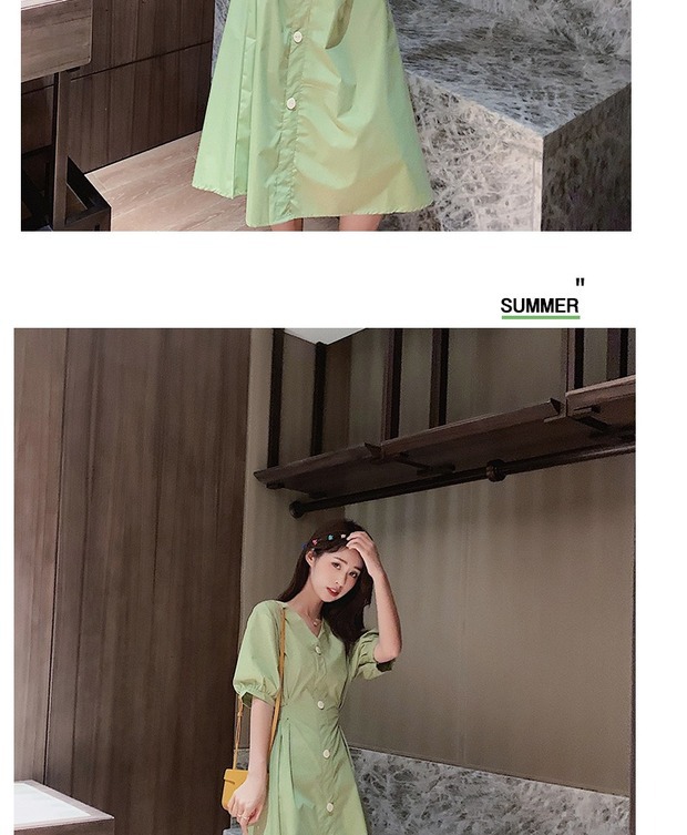 Váy xanh quả bơ 2019 phụ nữ mới mùa hè vẻ đẹp ngọt ngào matcha eo xanh siêu cổ tích khí chất cổ tích váy dài thủy triều - Sản phẩm HOT váy cao cấp hàng hiệu