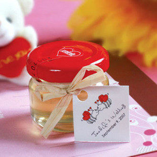 50ML new six-seamed sauce bottle upscale fruit jam honey with lid sealed bottle unleaded glass bottle manufacturer direct 