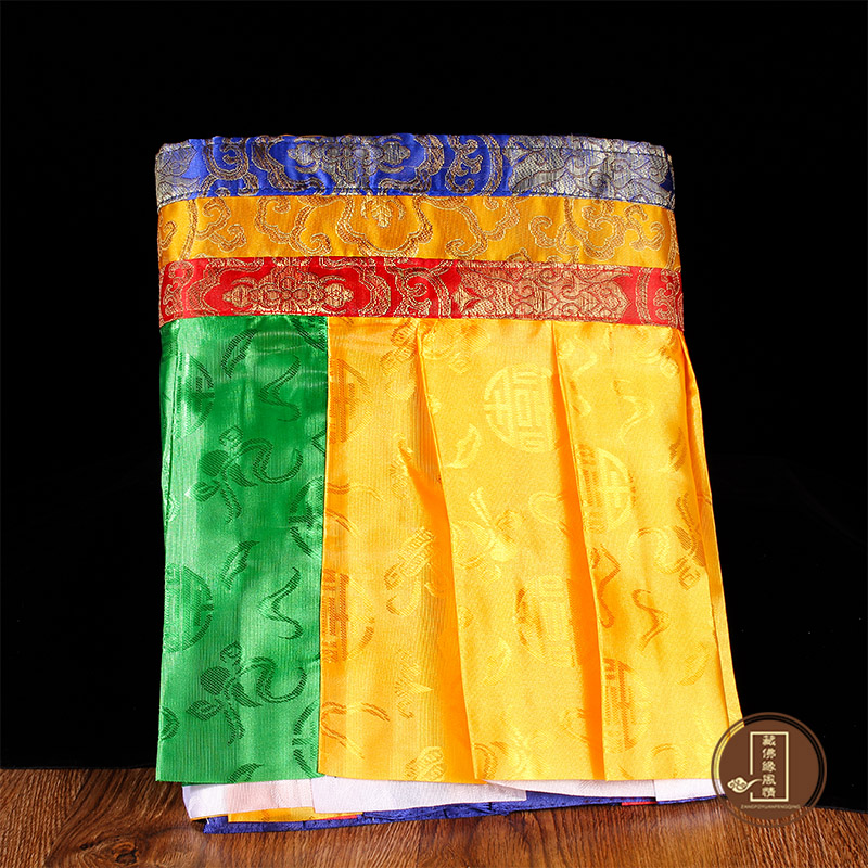 Tibetan Tibetan curtain Tibetan-style curtain Buddhist hall hanging curtain auspicious anti-collision wall paste roof surrounding cloth five-color Puma long 4 8 meters