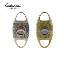LUBINSKI Rubinsky Egyptian cultural relief cigar scissors portable stainless steel cutting edge perforator