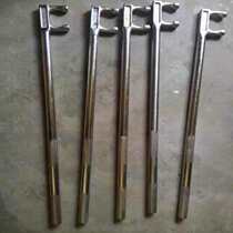 Tool steel non-slip F wrench-chrome-plated F wrench-Anti-slip two-claw valve hook-F-type anti-slip hook