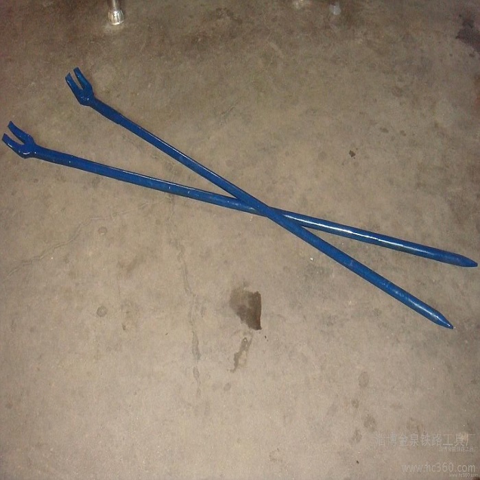 Railway special crowbar bold heavy-duty sheep horn opening crowbar road track nail pry factory direct sales large