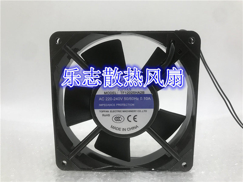 New TOPFAN 12CM 12025 TF1225HA2B 220-240V 0 10A 10A radiating ventilator