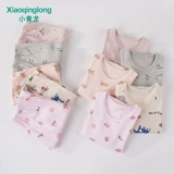 小青龙 Детское нижнее белье, комплект, тонкое удерживающее тепло термобелье для мальчиков для девочек, подходит для подростков