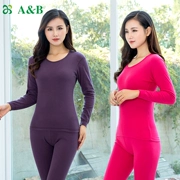 Đồ lót AB mùa thu và mùa đông cotton mềm mại thân thiện với da dài chủ yếu cotton nữ vòng cổ quần áo mùa thu quần dài đồ lót nhiệt K078 - Phù hợp với nóng lên