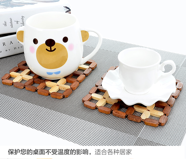 Nhật bản-phong cách tre placemat cách nhiệt pad vuông bộ đồ ăn tấm bảng pad pad chống nóng pad nồi pad bát mat bảng mat