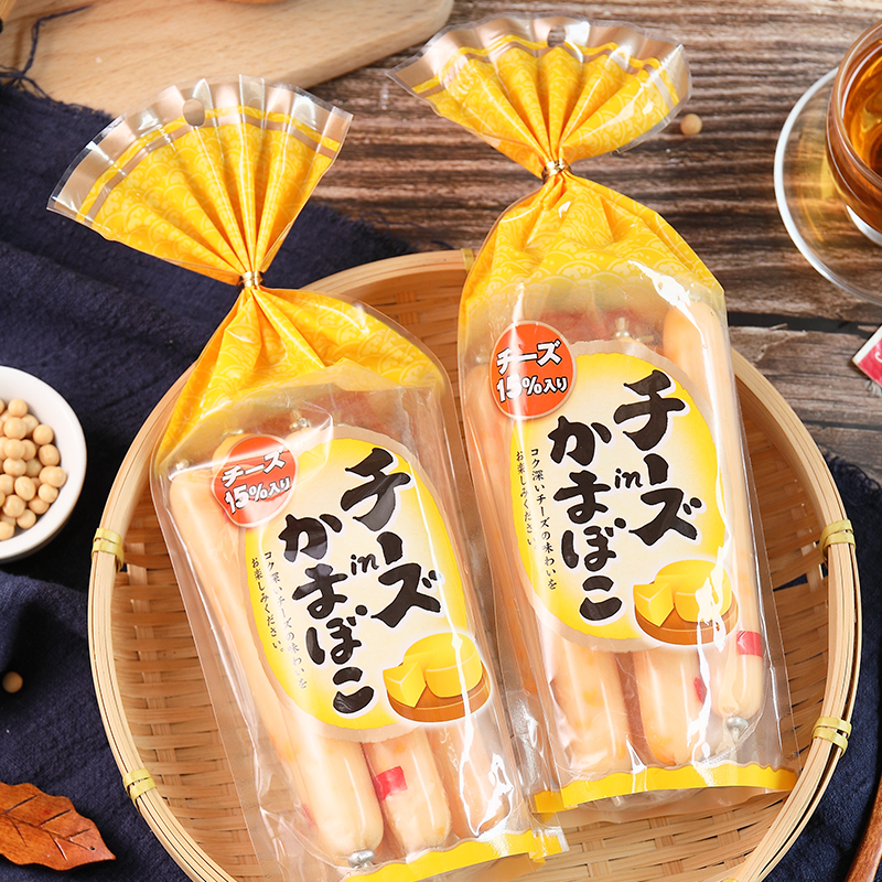 Japan Imported Cheese Fish Sausage Natori Car Beat Cheese 12% Fish Intestines Cheese Fish Sausage Independent8 Roots 8 roots