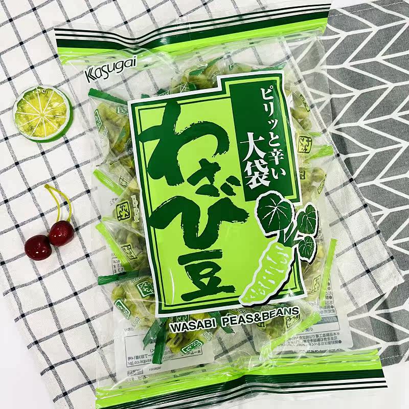 Japanese imported snacks Kasugai integrated mustard beans Kasugai mustard green peas broad beans 265g