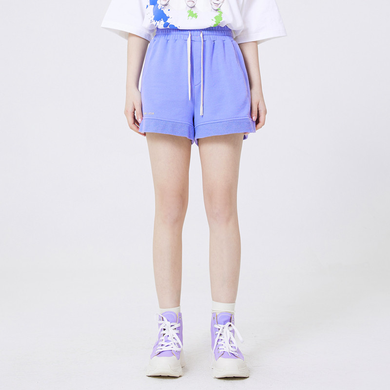 INSNLASIA original LOGO blue purple shorts trendy brand men and women hip-hop summer couple casual pants