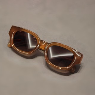 European and American Fashion Street Style Catwalk Sunglasses, Cool Rectangular Frame Retro Sunglasses for Men and Women, Sun Protection and Ultraviolet Protection