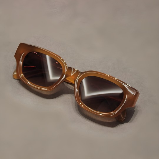 欧美时尚街拍走秀太阳眼镜酷炫长方框复古墨镜男女防晒紫外线