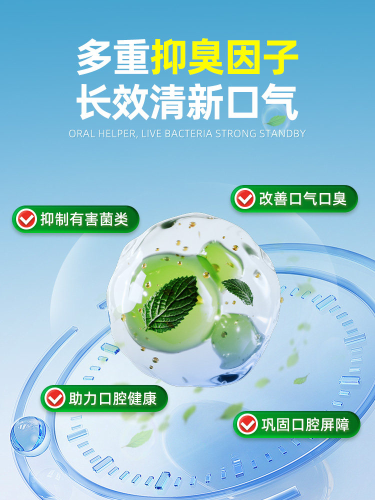 Probiotics to Remove Bad Breath, Improve Oral Health, Regulate the Gastrointestinal Tract, and Reduce Thick White Tongue Coating for Men and Women with Heavy Breath Odor, Flagship Store