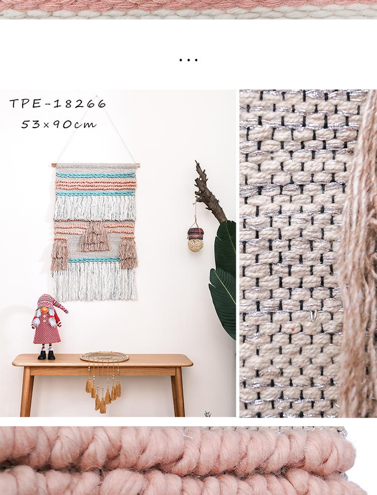 Nordic Ấn Độ nhập khẩu thảm dệt tay len tấm thảm treo tường tươi và đơn giản trang trí giường ngủ và bữa sáng ở nhà Valance - Tapestry thảm treo tường anime