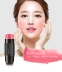 Phấn má hồng chính hãng Trang điểm không thấm nước cho người mới bắt đầu Long Lasting Pink Blush Powder Natural Double Head Blush Stick Rouge Cream - Blush / Cochineal Blush / Cochineal