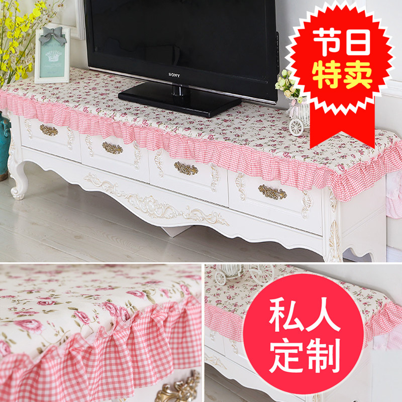 TV cabinet cover towels set to make medecine tablecloth garden TV cabinet table cloth shoes cabinet cover cloth dust cover