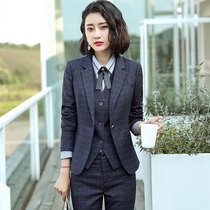 Business suit suit suit women autumn and winter fashion temperament goddess fan Business interview formal wear work overalls