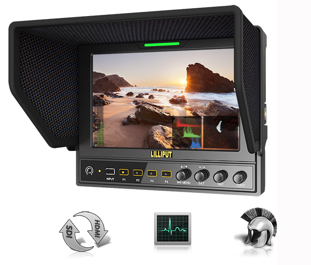LILLIPUT LILLIPUT 662 S with SDIHDMI inter-transfer 7 inch metal HD photographic camera monitor