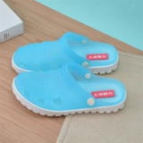 Летние слайдеры, нескользящие дышащие тапочки на платформе, пляжная обувь для отдыха, туфли