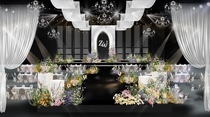 Han Style Advanced Romantic Han Style Wedding Atmospheric Ceiling Effect Fruit Plot of psd material
